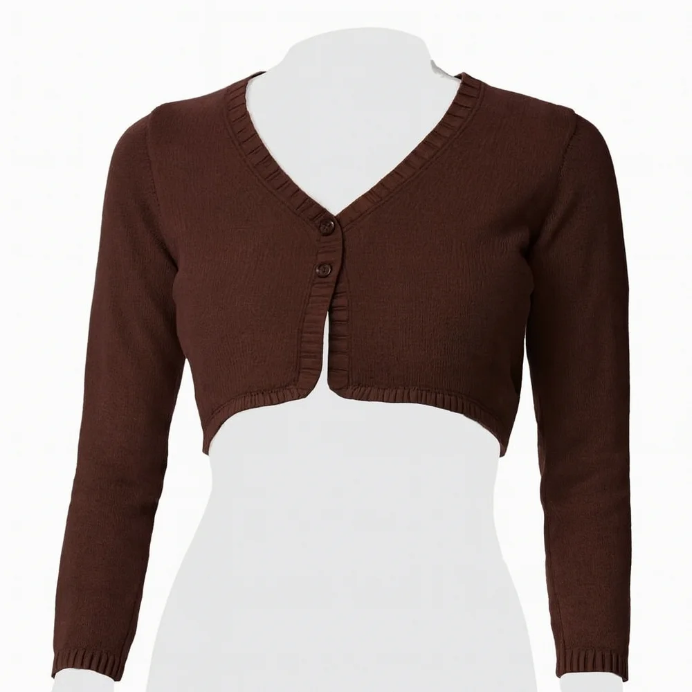 Carter's, Kid Girl’s Sweater Long Sleeves Cardigan - Color Brown, Size 5, NWT